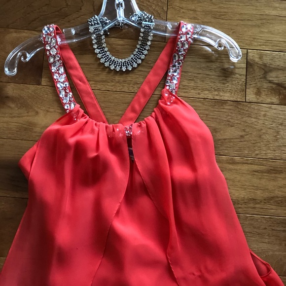 Dresses & Skirts - Great condition-Flirty Date Dress - Coral Red